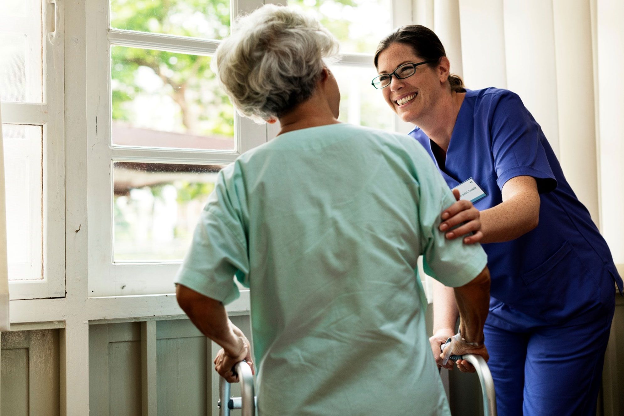 Care Plus carer with service user